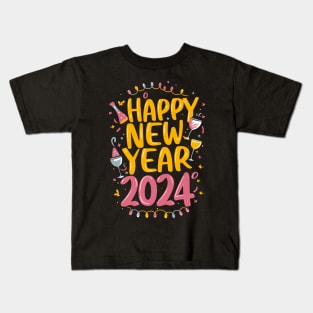 Happy New Year-2024 Kids T-Shirt